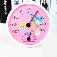 掛壁式高精度溫度計,適用於室內使用 - 黃色 - 查看 6