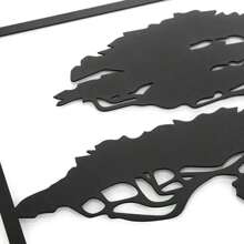 3入組黑色金屬樹之生命牆藝術裝飾,金屬樹牆藝術,樹之標誌,金屬牆壁裝飾,家居禮品,掛飾,適用於餐廳、客廳、幼兒園、臥室裝飾貼紙,家居裝飾 - 黑色 - 查看 4