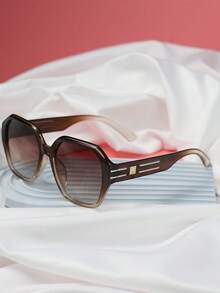 全新男女通用多边形时尚眼镜，配多色 PC 镜框，适合时尚、休闲和旅行 - 彩色 - 查看 5