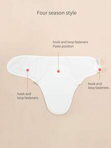 2 件裝嬰兒防驚襁褓布 - 藍色 - 查看 5