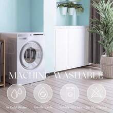 Chăn bông 100% cotton 6 cái/bộ in hoa, khâu hai mặt, tất cả các mùa, khăn phủ bàn nhẹ Lớp trải giường tồi tàn sang trọng, khăn trải giường phù hợp, trang trí nội thất - Nước - Xem 10