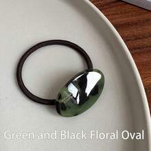 1pc Women's Colorful Elastic Hair Tie With Acetate Ball Detail, Suitable For Different Occasions - Multicolor - View 16