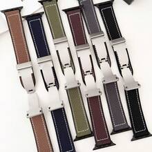 1 条硅胶编织表带，兼容 38/40/41/42/44/45/49 毫米 Apple Watch Ultra/Se/8/7/6/5/4/3/2/1 - 軍綠色 - 查看 2