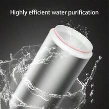1pc Pre-Shower Filter, Built-In Cartridge - Filter Impurities, Simple Style, For Home Faucet Shower Water Heater Washing Machine Inlet Pipe Cartridge Bath Filter Simple Water Purifier, White - White - View 3