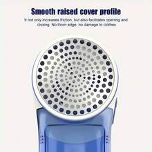 1個usb供電服裝絨毛刮器毛衣織物刮毛器,用於衣物、褲子的絨球修剪器 - 藍色 - 查看 6