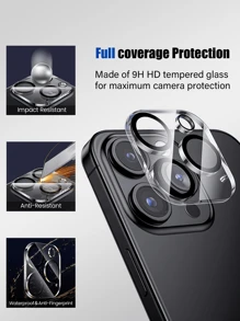 6er Set: 3 Stück Anti-Spähschutz gehärtetes Glas Displayschutz + 3 Stück 3D Kamera Linsenschutz, 1:1 Hochauflösende Klarheit, kratzfest, langanhaltend, geeignet für Apple iPhone X/XR/11/12/13/14/15/16/16Pro/16Plus/16Pro Max/16e Komplette Serie