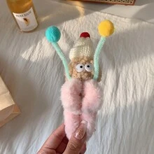 1pc Simple And Cute Funny 3d Plush Big Eye Hair Clip For Women - Multicolor - View 14