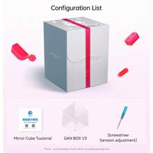 1pc Magnetic Mirror Cube With Uv Sticker(Gan Mirror M), Brain Teaser Puzzle Toy For Competitions, Intelligence Development, Mind Training, Gift For Kids, Adults, Teenagers, Festival & Birthday - Red - View 11