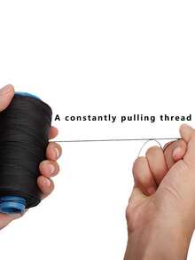 1 Pieza Línea De Cometa De Nylon, Hilo Encerado Para Zapatos Y Suelas, Hilo Conductor Para Neumáticos, Hilo De Encuadernación De Costura A Mano, Estilo Vintage, Hilo De Reparación Para Uso Doméstico En Zapatos Y Suelas - Multicolor - Ver 3