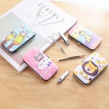 1pc Cartoon 7-Piece Set Nail Clipper Pedicure NailScissors ToolNail Repair Nail EnhancementTools Household Nail Clipper Set - Cat - View 3