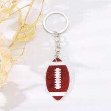 1 件精美手繪足球鑰匙圈、時尚派對紀念品和送給足球迷、父母和朋友的禮物 - 彩色 - 查看 4