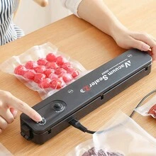 1pc Household Vacuum Packaging Machine Automatic Vacuum Sealer Food Saver Mini Heat Sealing Machine - Black - View 8