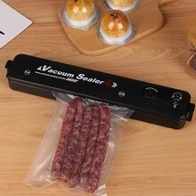 1pc Household Vacuum Packaging Machine Automatic Vacuum Sealer Food Saver Mini Heat Sealing Machine - Black - View 4