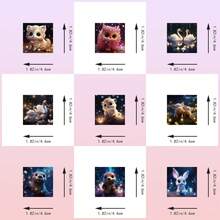 50顆美麗治癒的夜空之星,可愛的貼紙,卡通動漫,兒童塗鴉貼紙 - 彩色 - 查看 2