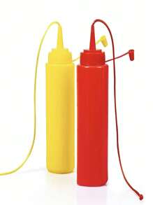 1pc Red Bottle Creative Prank Ketchup Bottle, Trick Toy For Funny Salad Dressing Gag