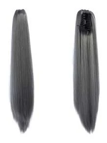 合成纖維長直馬尾辮,夾子馬尾,抗熱自然波浪金色假髮,22英寸抗熱馬尾假髮,適用於女性日常聚會