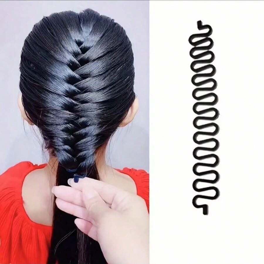 1pc Hair Braiding Tool, Effortless Hair Styling Tool, Hair Twist Styling Bun Maker, Braider Tool For Girls, Hair Styling Tools Accessories