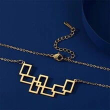 1條極簡時尚獨特設計幾何金屬項鍊