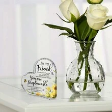 1件透明亞克力心形牌匾,生日禮物送給朋友-感謝朋友的禮物,特別的友情禮物,聖誕節禮物 朋友友情亞克力靈魂姐妹牌匾,來自妹妹的可愛生日禮物,來自妹妹的聖誕節生日禮物,心形,妹妹送給妹妹的禮物,靈魂姐妹生日禮物,最棒的妹妹禮物,靈魂姐妹禮物亞克力裝飾牌匾 - 彩色 - 查看 8