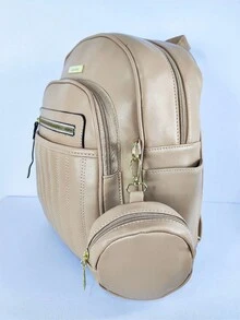 Women Fashion Backpacks - Màu nâu  Mocha - Xem 2