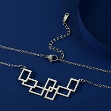 1條極簡時尚獨特設計幾何金屬項鍊