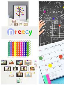 1400pcs/Set Colorful Dot Stickers, Smooth Surface, Easy To Tear, High Stickiness, Handwritable, For File Folders, Calendars, Drawing, Artwork, Photo Labeling. (Random Color For Stickers And Components) - Multicolor - View 7