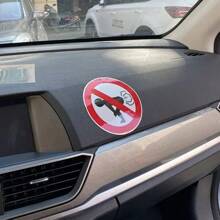 2入組pvc汽車貼紙-裝飾您的摩托車、筆記型電腦等-12x12cm/4.7x4.7英寸 - 黑色 - 查看 1