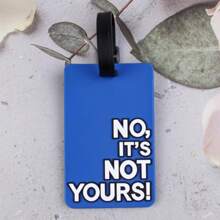 1PC Men And Women's Passport Cover Personal Information Youth Pvc Rubber Glue Passport Cover Letter Luggage Tag Card Holder Suitcase Tag Name Tag Card Sleeve Hanging Tag Pendant For Travel Honeymoon School Bag For Men And Women Holiday Vacation Travel Essentials Travel Accessories - Blue - View 1