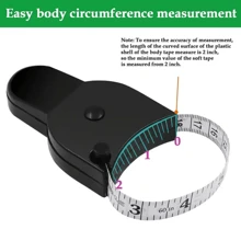 2024 Newest New Year Spring 1 Household High-Precision Handle Type Three Circumference Ruler. Automatic Telescopic Y-Shaped Ruler, Fitness And Weight Loss Centimeter Ruler, Clothing Ruler, Suitable For Home Use, Fitness, Customized Clothing, Etc.Valentine's Day Gift Set, Gift Gym Accessories, Sport, Gym, Home Exercise, Sport Accessories, Gym Accessories, CrossFit Accessories - Black - View 4