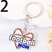 1 件精美手繪足球鑰匙圈、時尚派對紀念品和送給足球迷、父母和朋友的禮物 - 彩色 - 查看 17