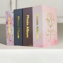 6吋相簿100張大容量寶寶家庭照書插頁式照片收納冊 - 粉色 - 查看 1