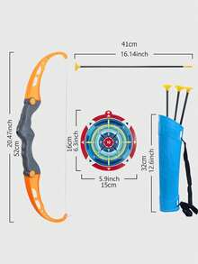 1 Set Outdoor Archery Target And Arrow Quiver Set For Archery, Shooting And Leisure Sports Equipment For Parent-Child Interaction, Orange - Grayish Yellow - View 3