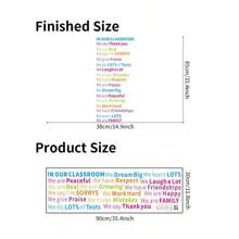 Classroom Rules & Regulations English Wall Sticker, Self-Adhesive Class Background Decoration Sticker - Multicolor - View 2