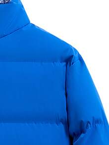 Men's Winter Reversible Sports Coat - Blue - View 4