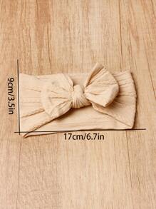 1 件婴儿尼龙提花蝴蝶装饰头带，配 1 件儿童眼镜，情人节爱心款 - 咖啡棕 - 查看 5