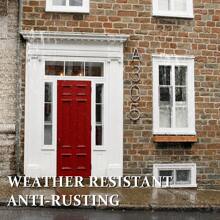 5 英寸浮动门牌号，锌合金金属现代门牌号，涂层黑色花园门邮箱装饰地址标志号码带钉子套件，最佳礼物 - Silver - 查看 7