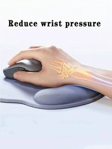 1pc Personalized Leaf Pattern Wrist Support Mouse Pad, Thick 3d Silicone Material, Non-Slip, Suitable For Students, Gamers, Office Workers - Multicolor - View 7