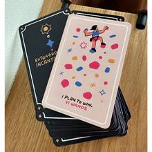 9*6cm Extraordinary Incantations  & Oracle Deck 78 Pcs Mini Cards Portable - Black - View 9