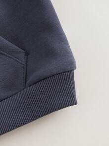 MARC&JANIE 2pcs/Set Young Boys Casual Cartoon Bear Pattern Hoodie And Pants Sports Suit, Spring - Navy Blue - View 7