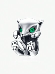 1Pc Fashionable 925 Sterling Silver Little Fox  Charm Bead  Fit  For Women Bracelets Bangles DIY Jewelry Making Fine Jewellery - Silver - View 12