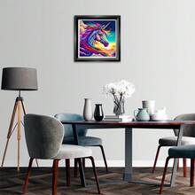Rainbow Unicorn Diamond Painting Kit, Fantasy 5d Diamond Painting Set, Home Wall Decor Diy - Multicolor - View 6