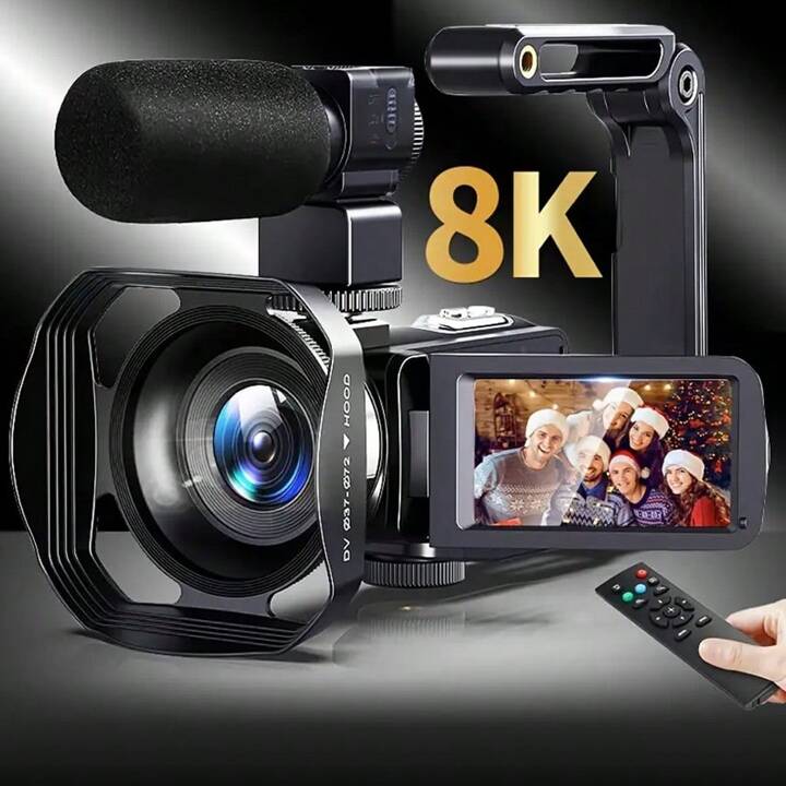 ８Ｋビデオカメラ カメラ 8kビデオカメラ 64mp 超高画質 Wifi・夜間撮影対応 18倍