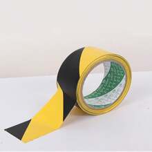 1入組黑色和黃色的警告膠帶,pvc地板和斑馬線標記膠帶 - 黃黑 - 查看 1