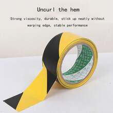 1入組黑色和黃色的警告膠帶,pvc地板和斑馬線標記膠帶 - 黃黑 - 查看 6