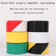 1入組黑色和黃色的警告膠帶,pvc地板和斑馬線標記膠帶 - 黃黑 - 查看 4