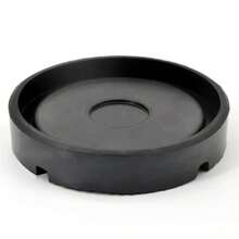 Universal Floor Jack Rubber Pad Car Jack Stand Pads Adapter Pinch Weld Side Frame Rail Protector Puck, Round Anti-Skid Buffer Jack Support Rubber Slotted Frame Block - Black - View 6