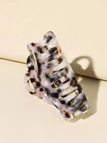 1pc Women's Hollow Out Cloud Shaped Hair Claw Clip Leopard Print - Multicolor - View 2