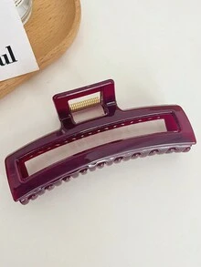 1入簡約透明髮夾,適用於女性優雅且時尚的髮型造型 - 彩色 - 查看 8