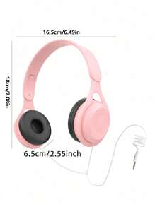 1个粉色轻便有线耳机（无麦克风），支持音乐欣赏、有声读物和游戏。 - 粉色 - 查看 8