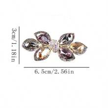 1pc K9 Crystal Hair Claw Clip With Spring Close High-End Chic Half-Up Twist Hair Barrette Hairpinhair Clamp Accessory - Color - View 2